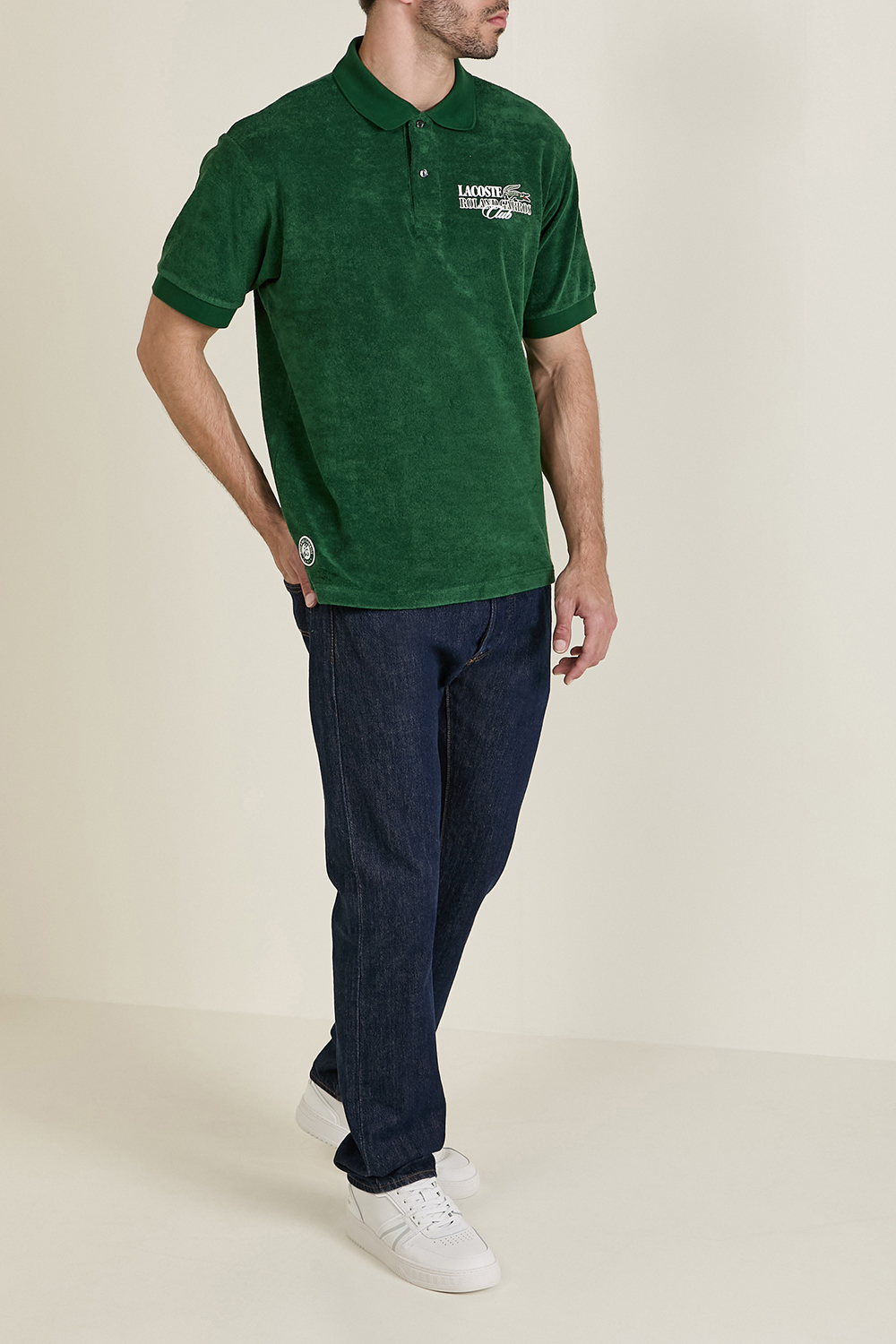 לקוסט X רולאן גארוס חולצת פולו קצרה